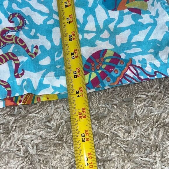 Gretchen Scott Notched Neck Tunic Aquatic Life  Medium ￼ - Picture 8 of 14